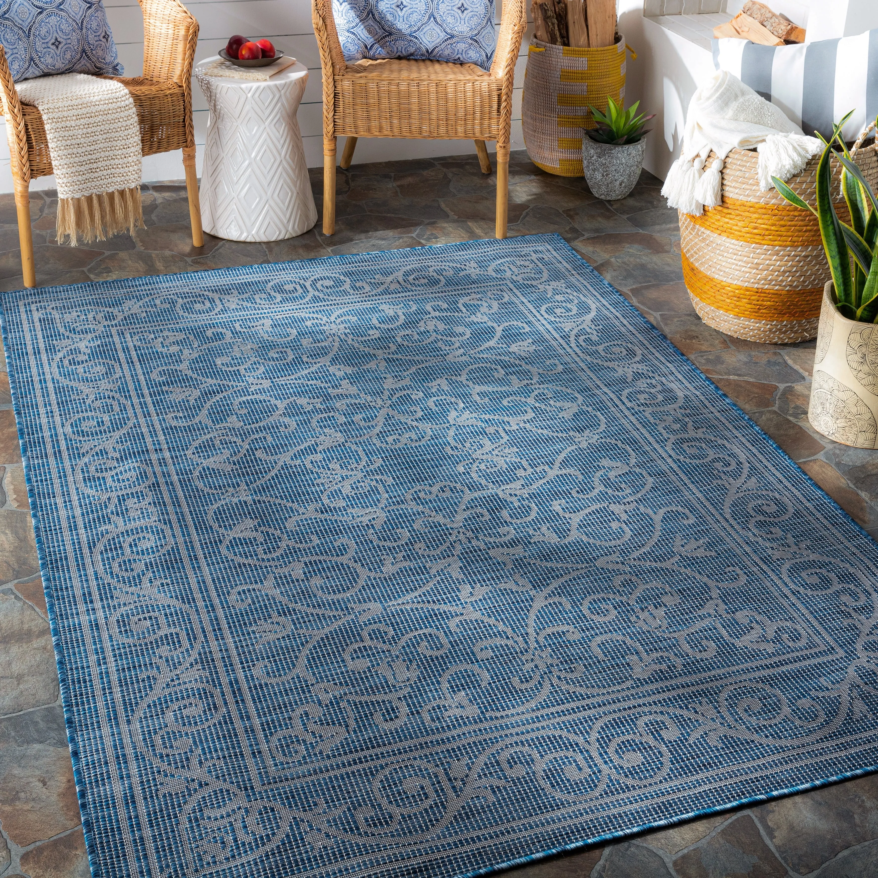 Artistic Weavers Adalet Vintage Boho Medallion Outdoor Area Rug