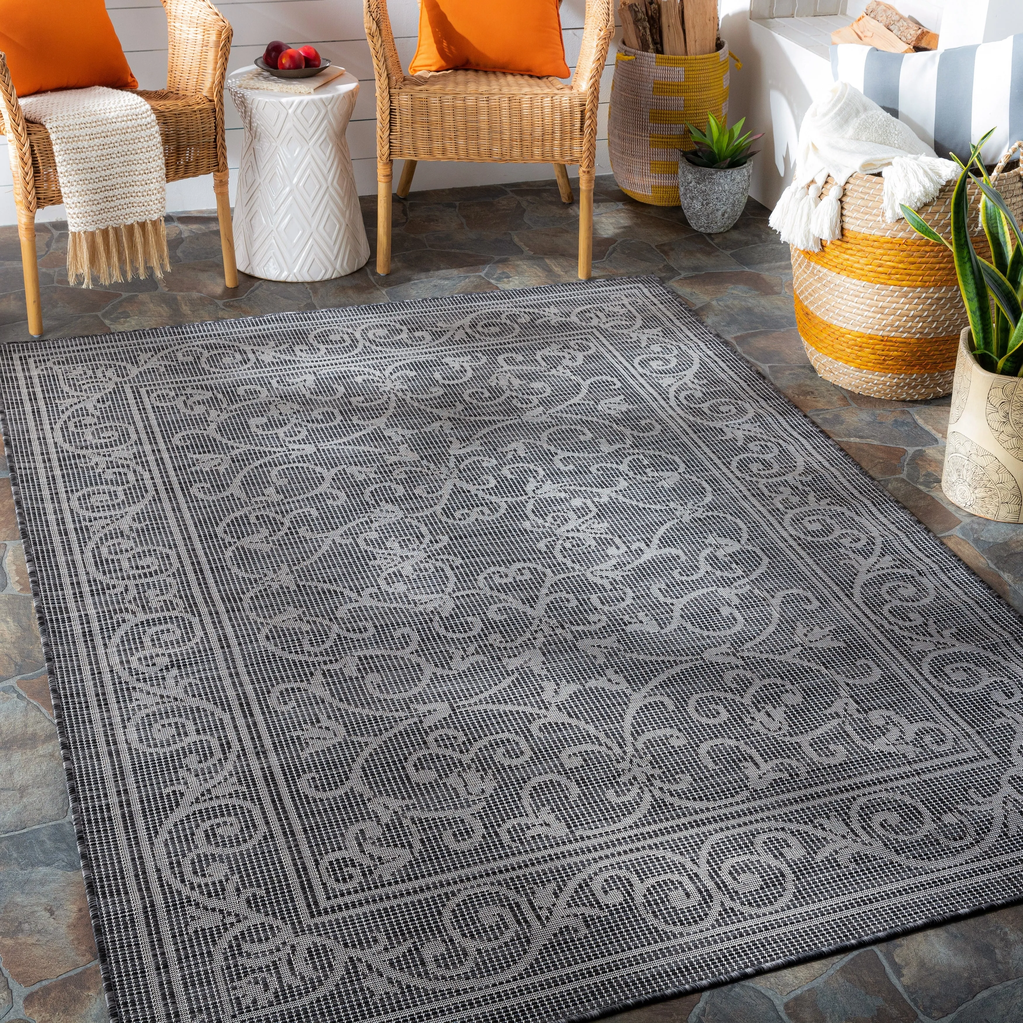 Artistic Weavers Adalet Vintage Boho Medallion Outdoor Area Rug