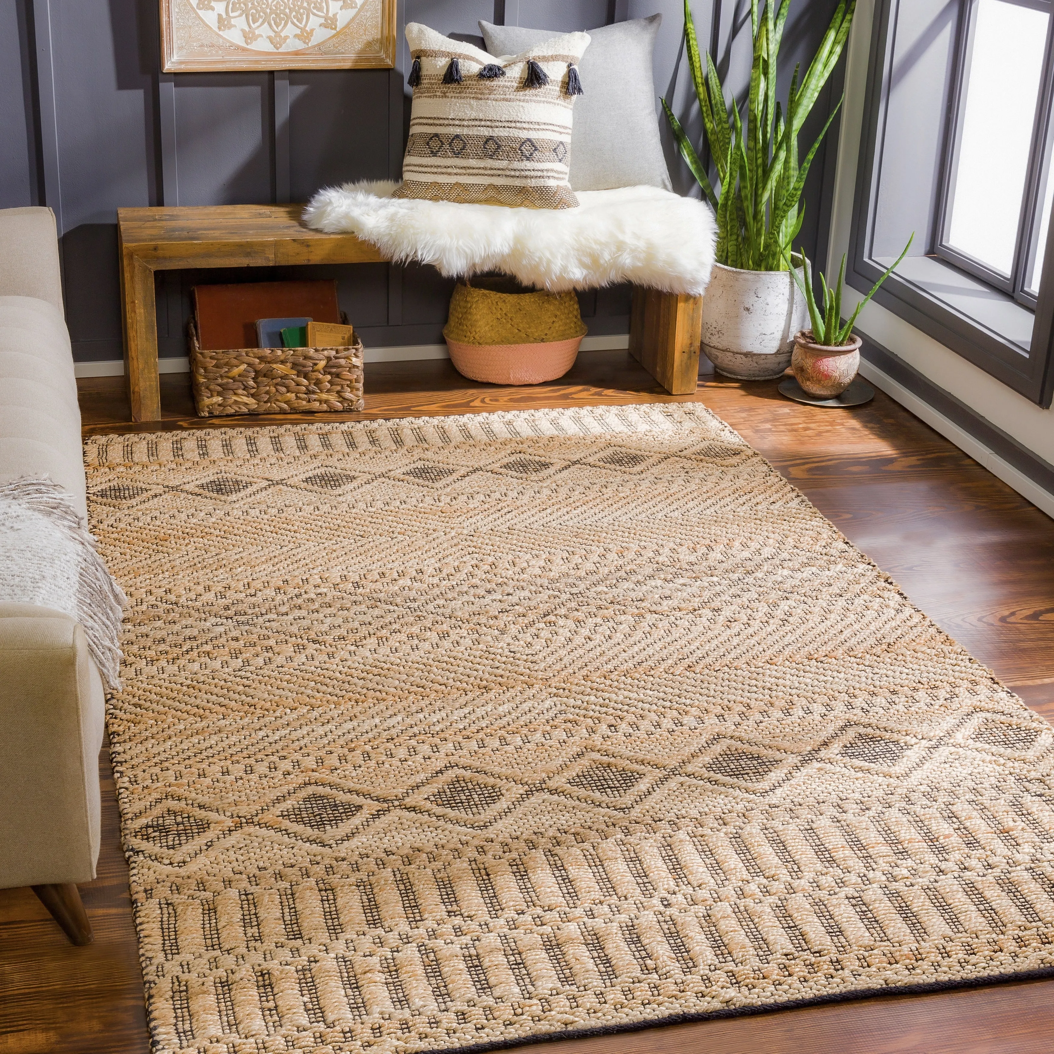 Artistic Weavers Balodis Handmade Global Jute Area Rug