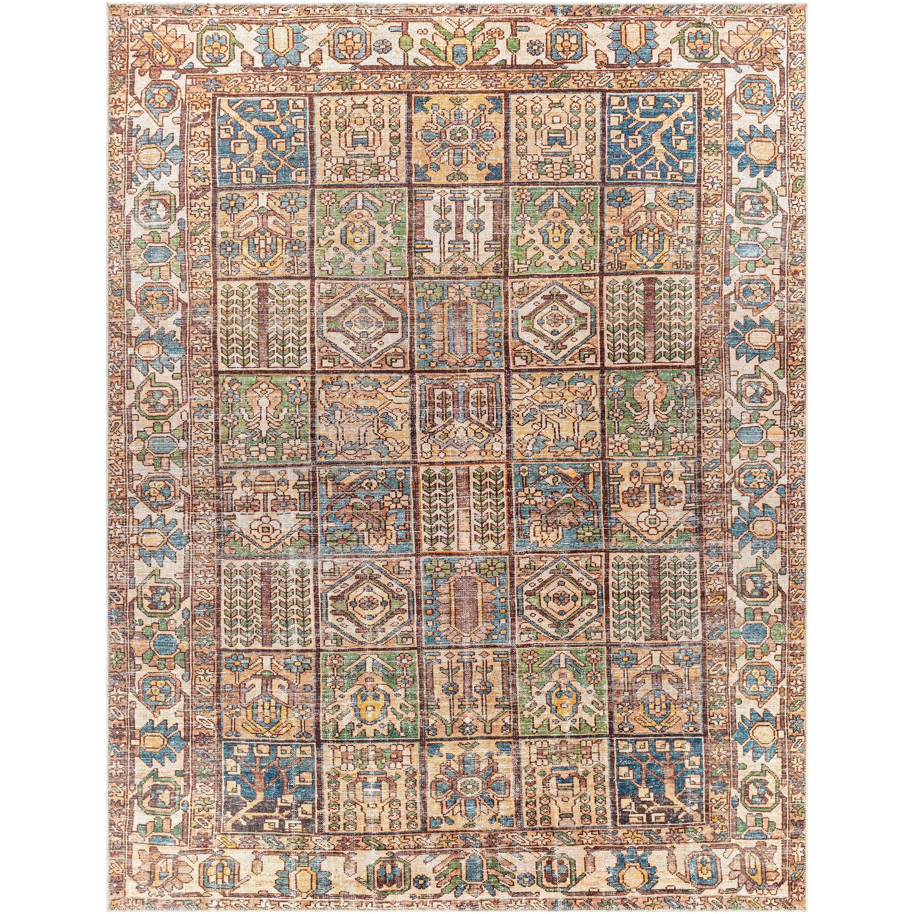 Artistic Weavers Lukae Machine Washable Vintage Border Area Rug