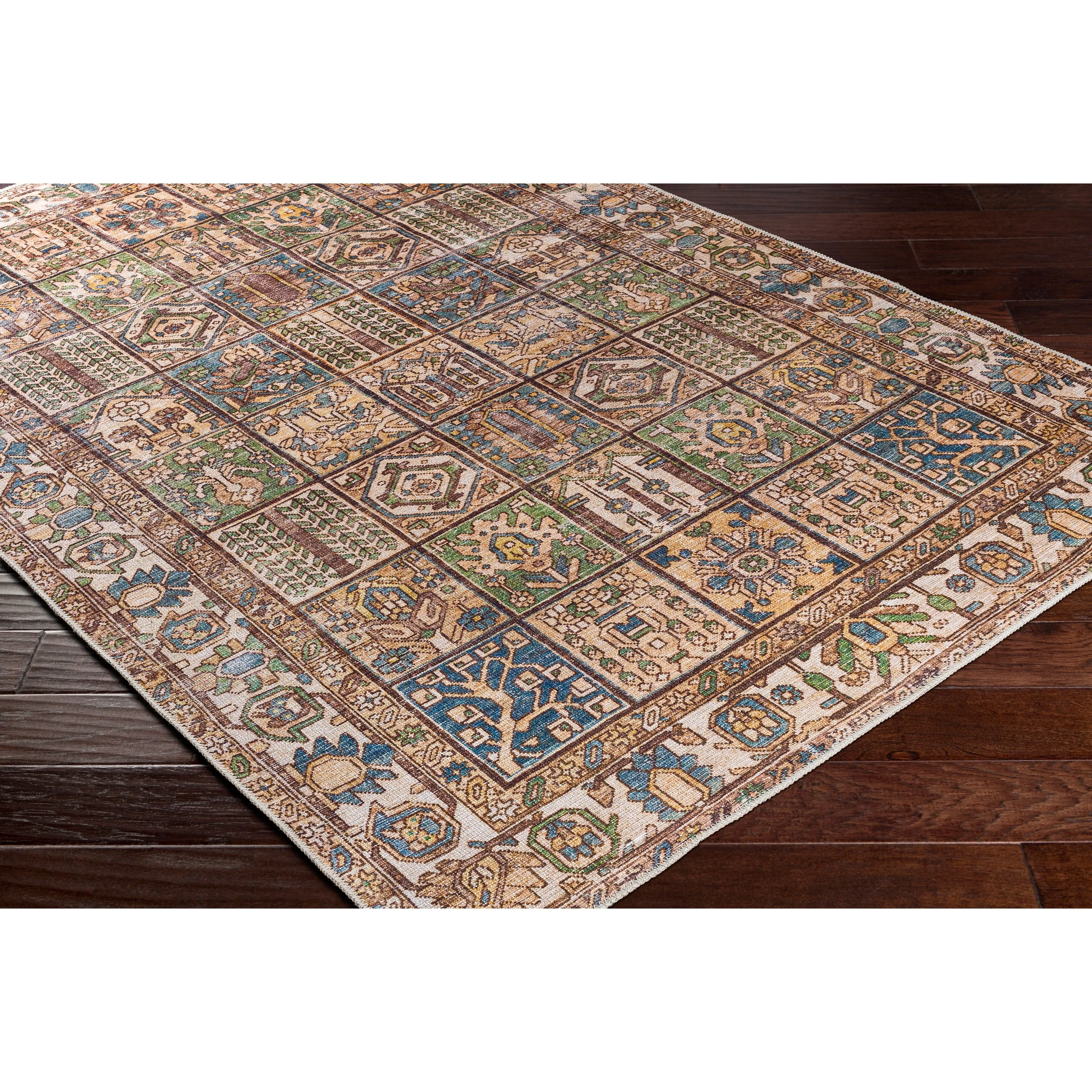 Artistic Weavers Lukae Machine Washable Vintage Border Area Rug