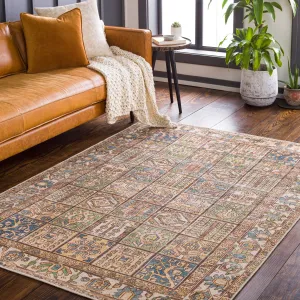 Artistic Weavers Lukae Machine Washable Vintage Border Area Rug