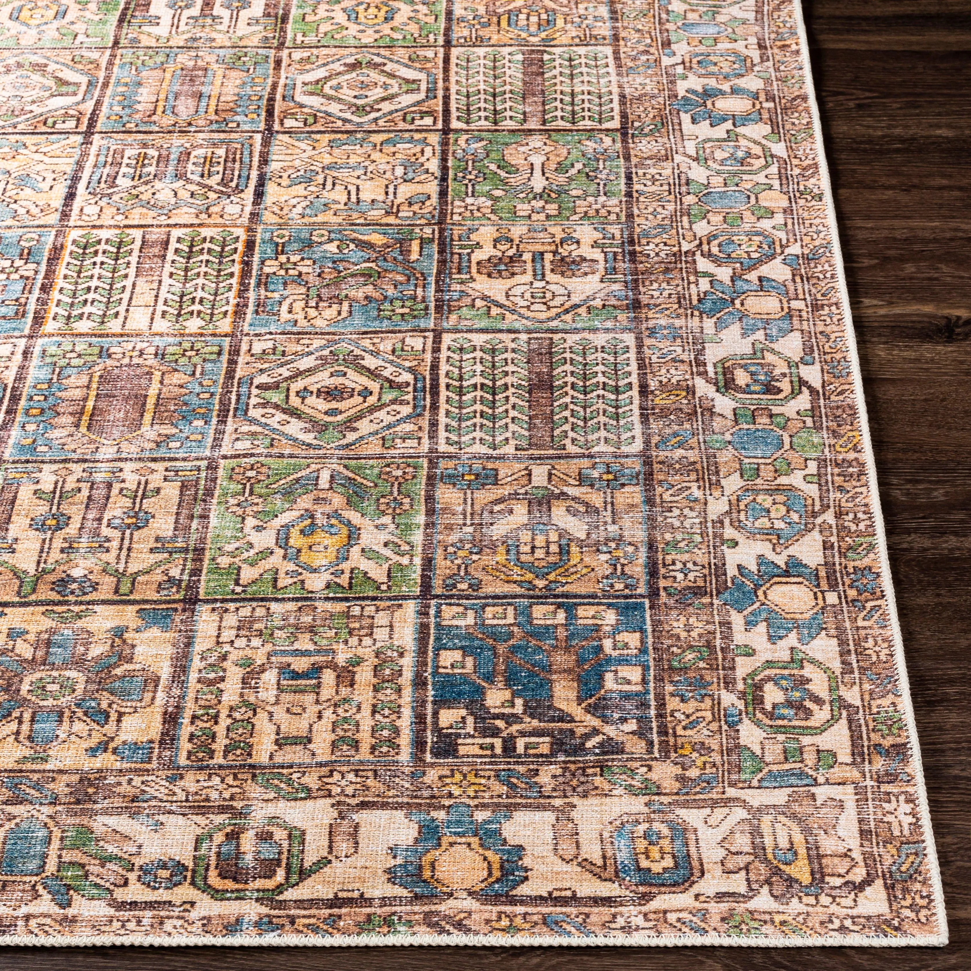 Artistic Weavers Lukae Machine Washable Vintage Border Area Rug