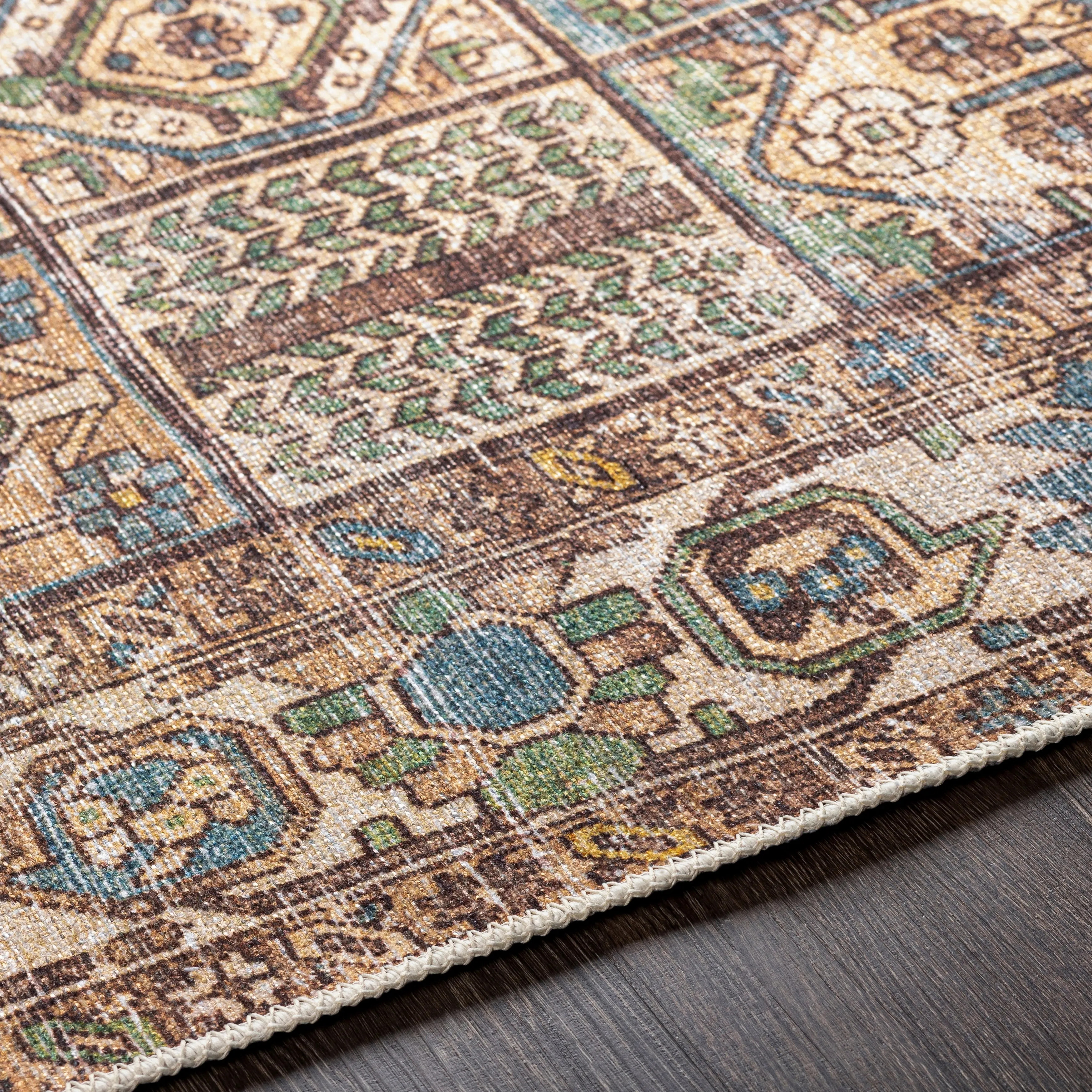 Artistic Weavers Lukae Machine Washable Vintage Border Area Rug