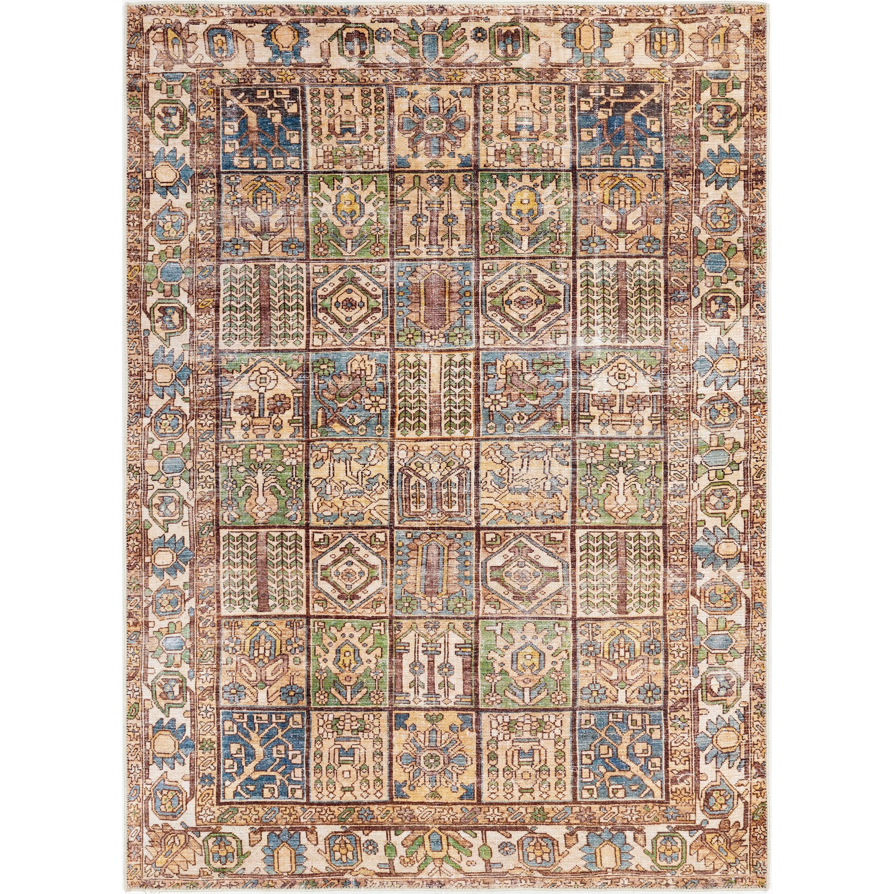Artistic Weavers Lukae Machine Washable Vintage Border Area Rug