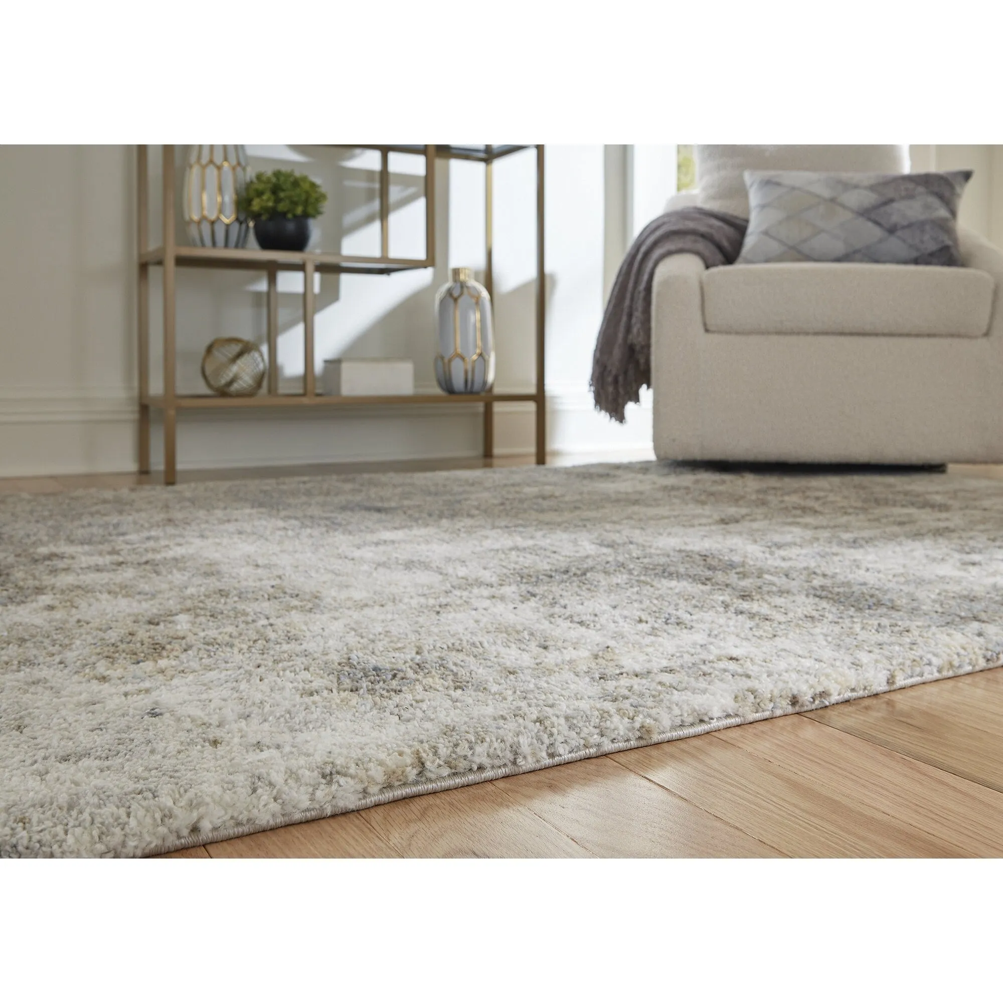 Ashley Furniture Pearidge Gray & Cream Area Rug