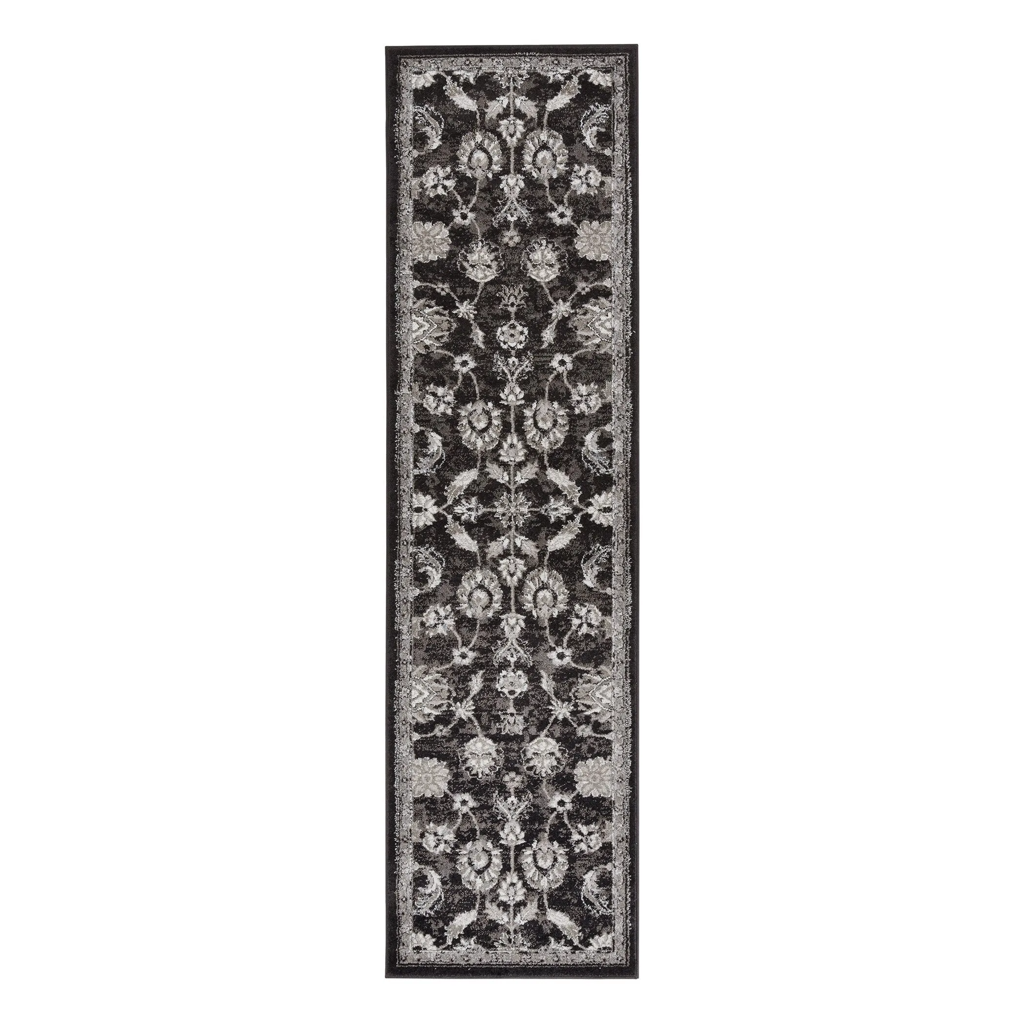 Aurelia Jiru Black Bordered Area Rug