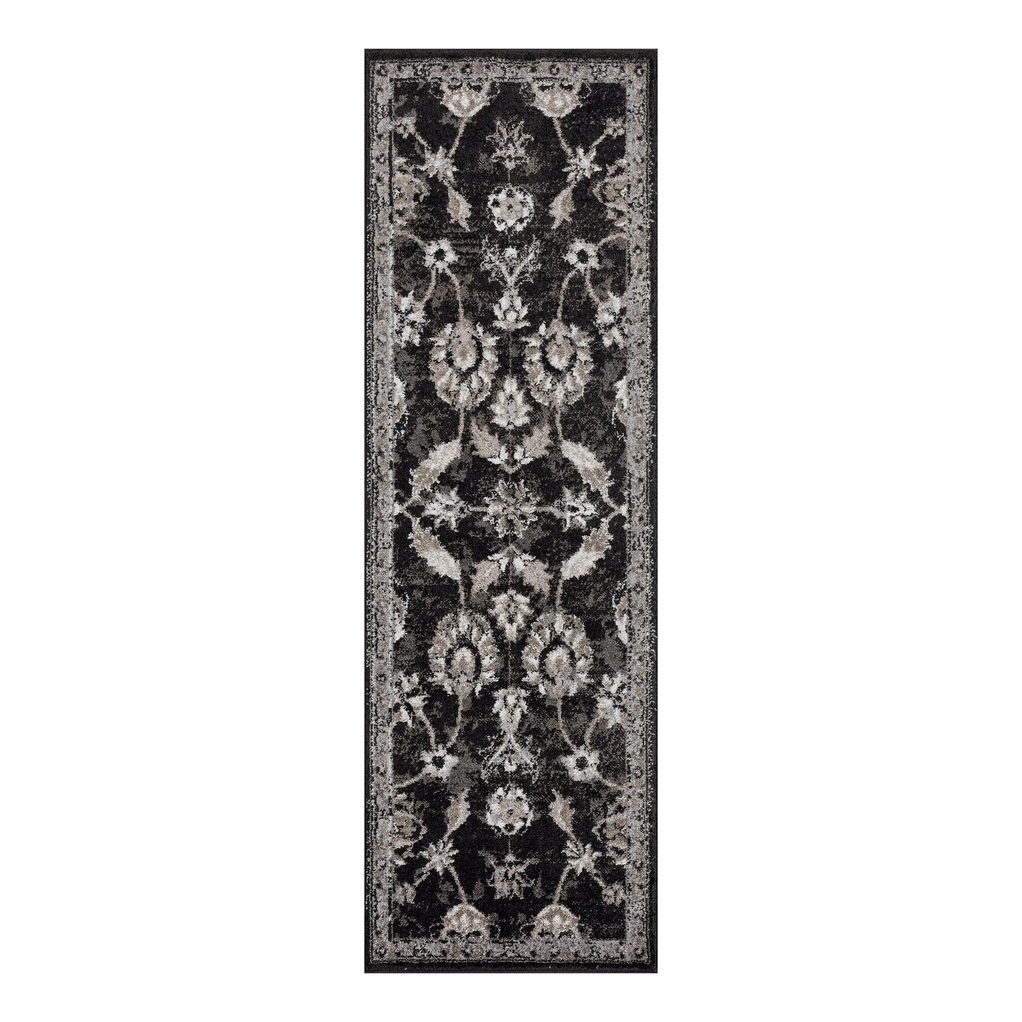 Aurelia Jiru Black Bordered Area Rug