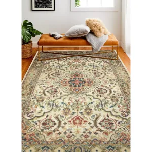 Bashian Bodhi Traditional Beige Floral Oriental Area Rug