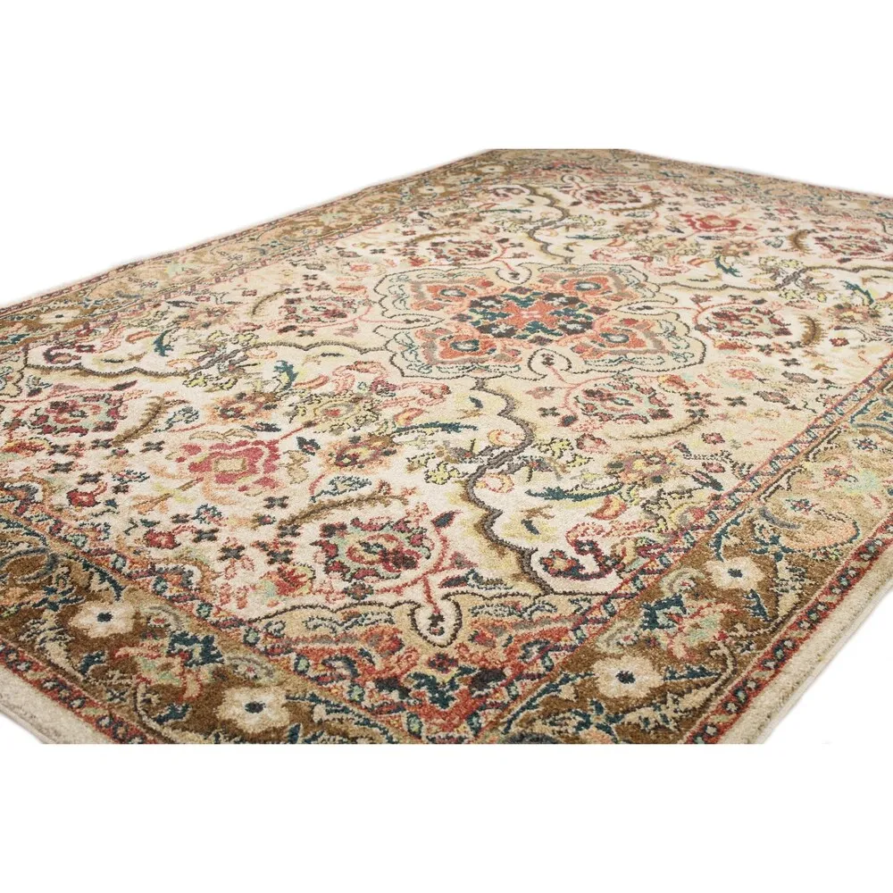 Bashian Bodhi Traditional Beige Floral Oriental Area Rug