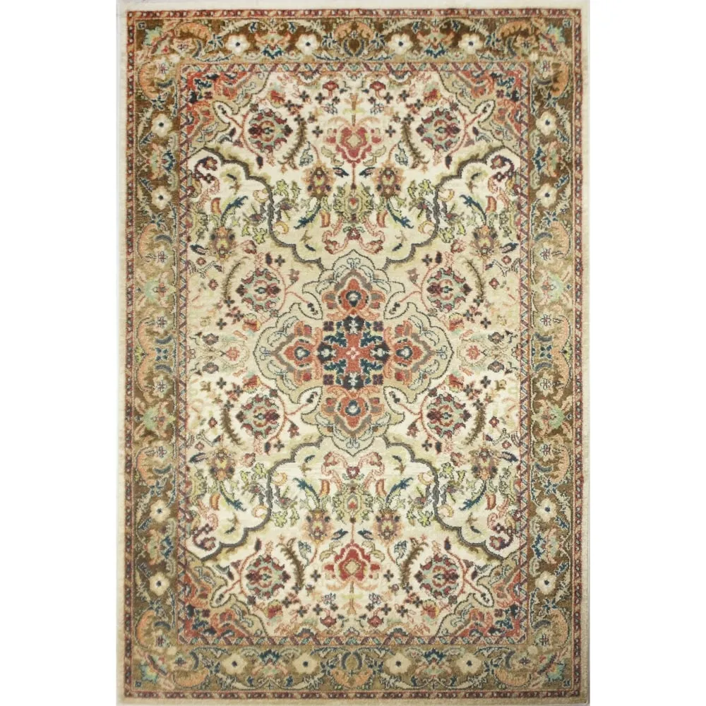 Bashian Bodhi Traditional Beige Floral Oriental Area Rug