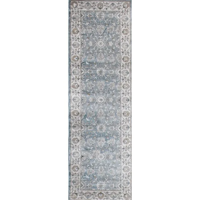 Bashian Bonny Light Blue Transitional Area Rug