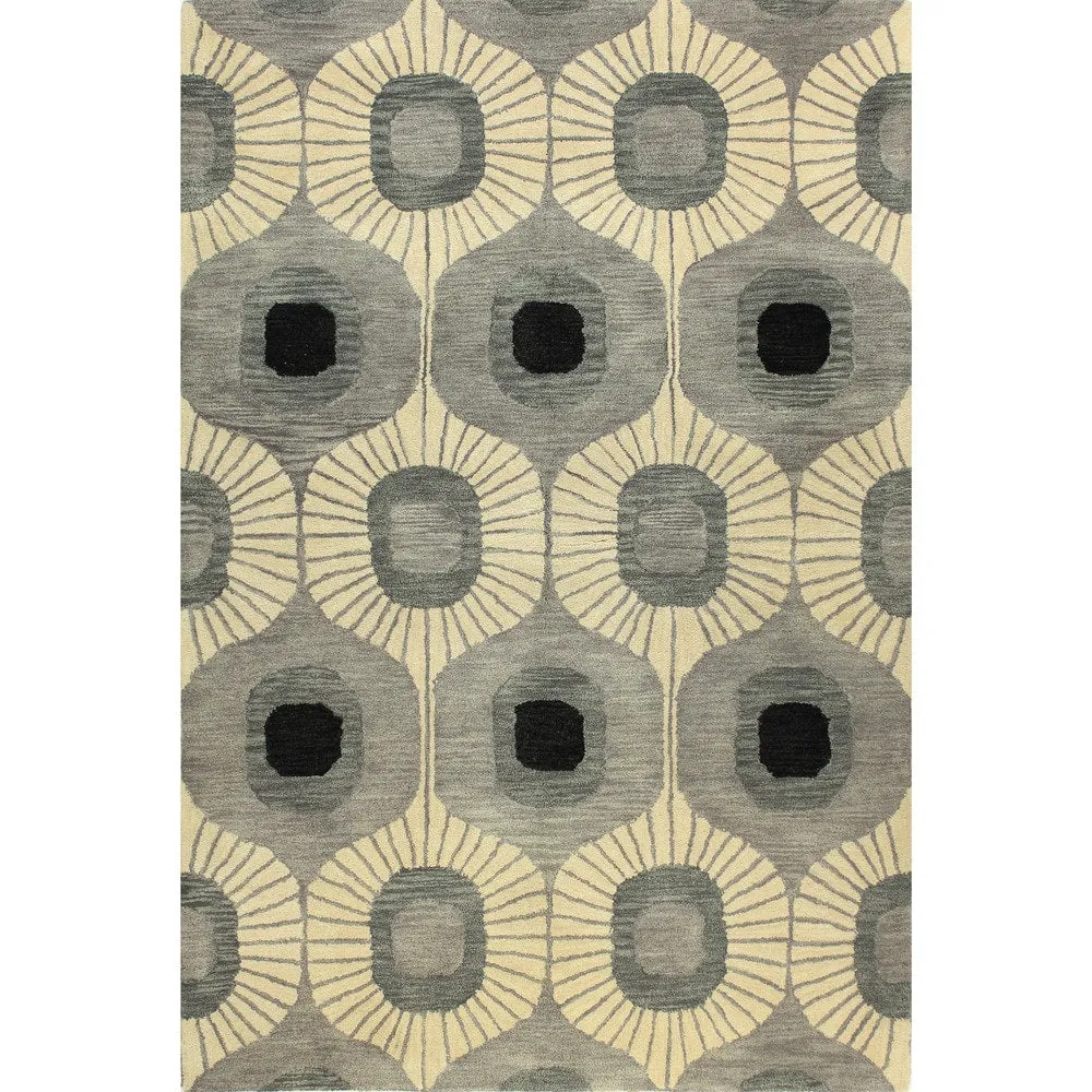 Bashian Woodbridge Hand-tufted Modern Abstract Ikat Wool Area Rug