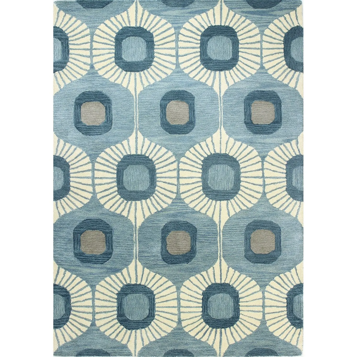 Bashian Woodbridge Hand-tufted Modern Abstract Ikat Wool Area Rug