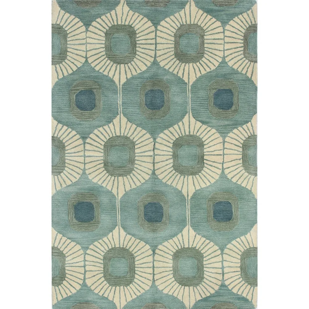 Bashian Woodbridge Hand-tufted Modern Abstract Ikat Wool Area Rug