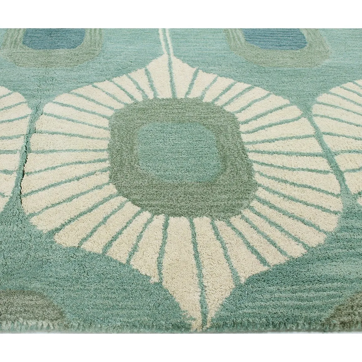 Bashian Woodbridge Hand-tufted Modern Abstract Ikat Wool Area Rug