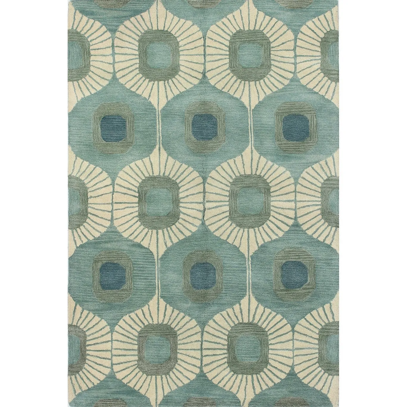 Bashian Woodbridge Hand-tufted Modern Abstract Ikat Wool Area Rug