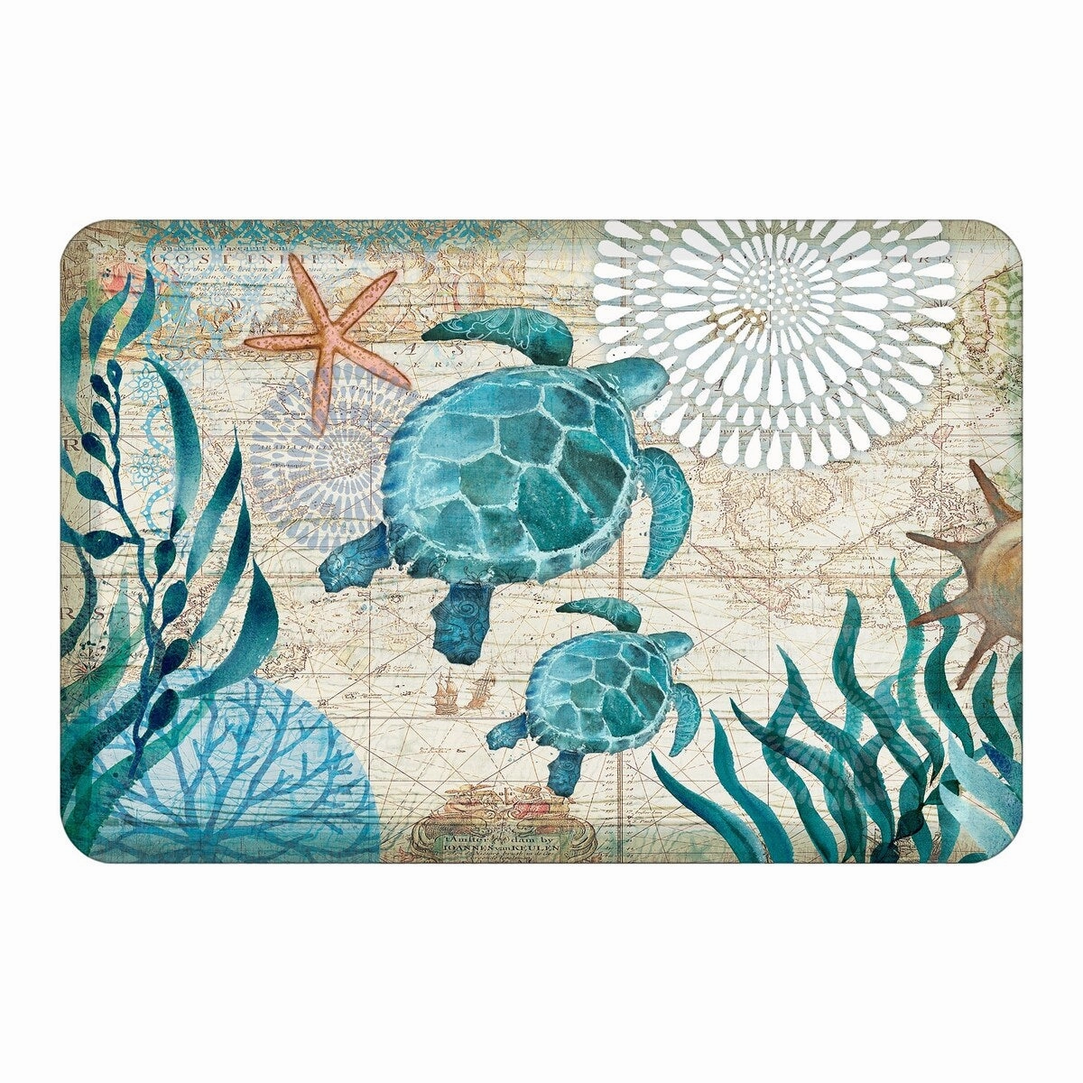 Bay Turtles Anti-Fatigue Kitchen Mat 20X30 - 20 x 30