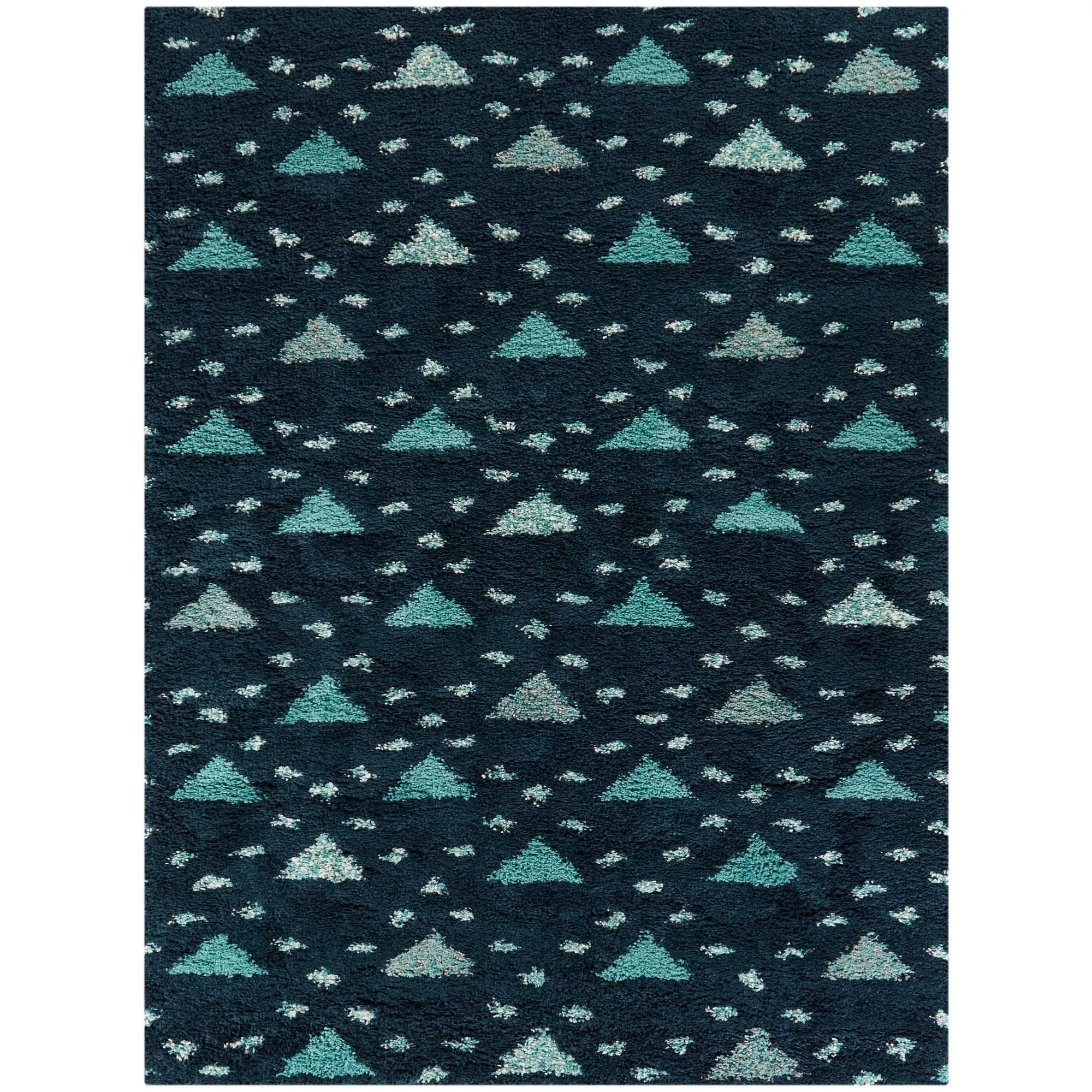 Belmonte Geometric Shag Area Rug