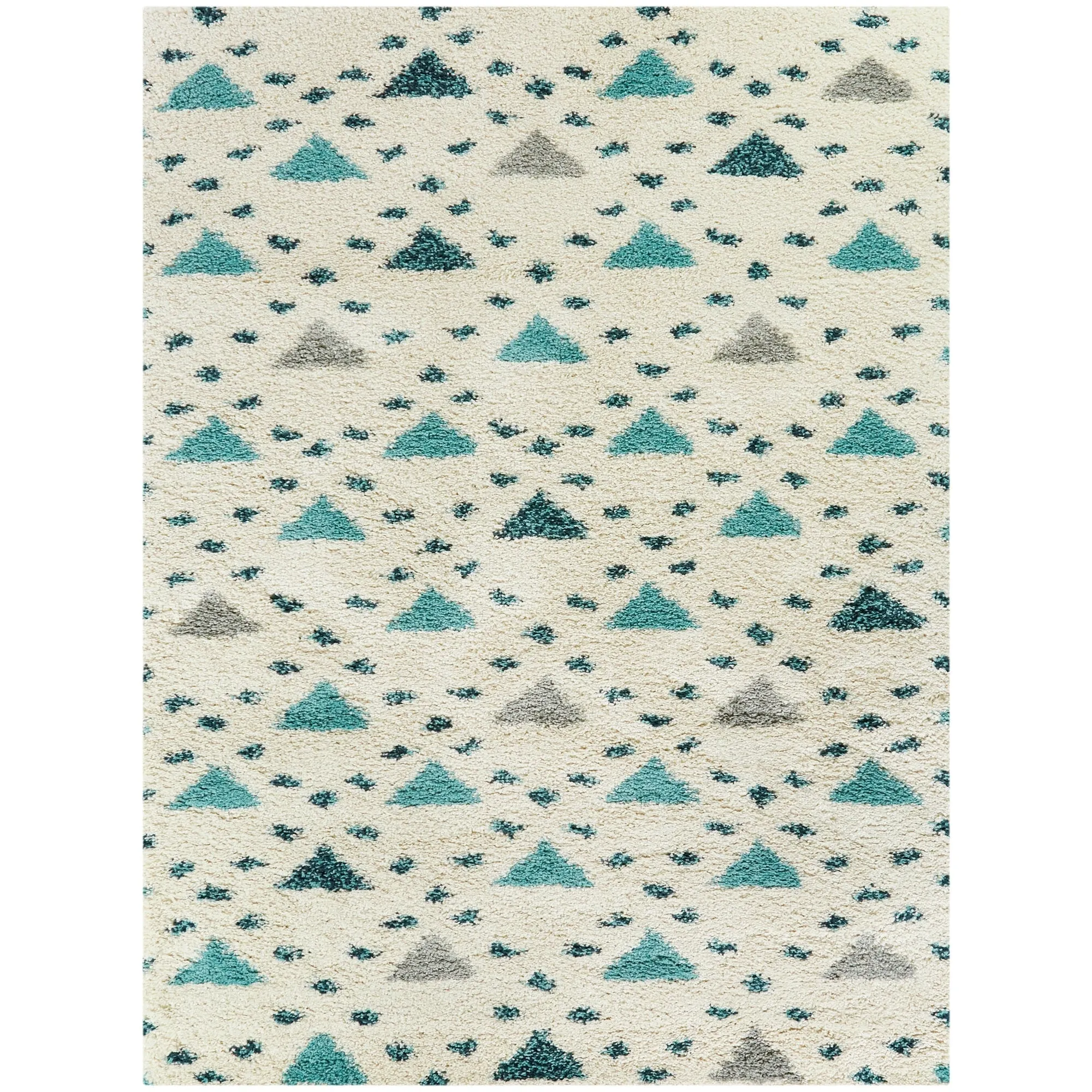 Belmonte Geometric Shag Area Rug