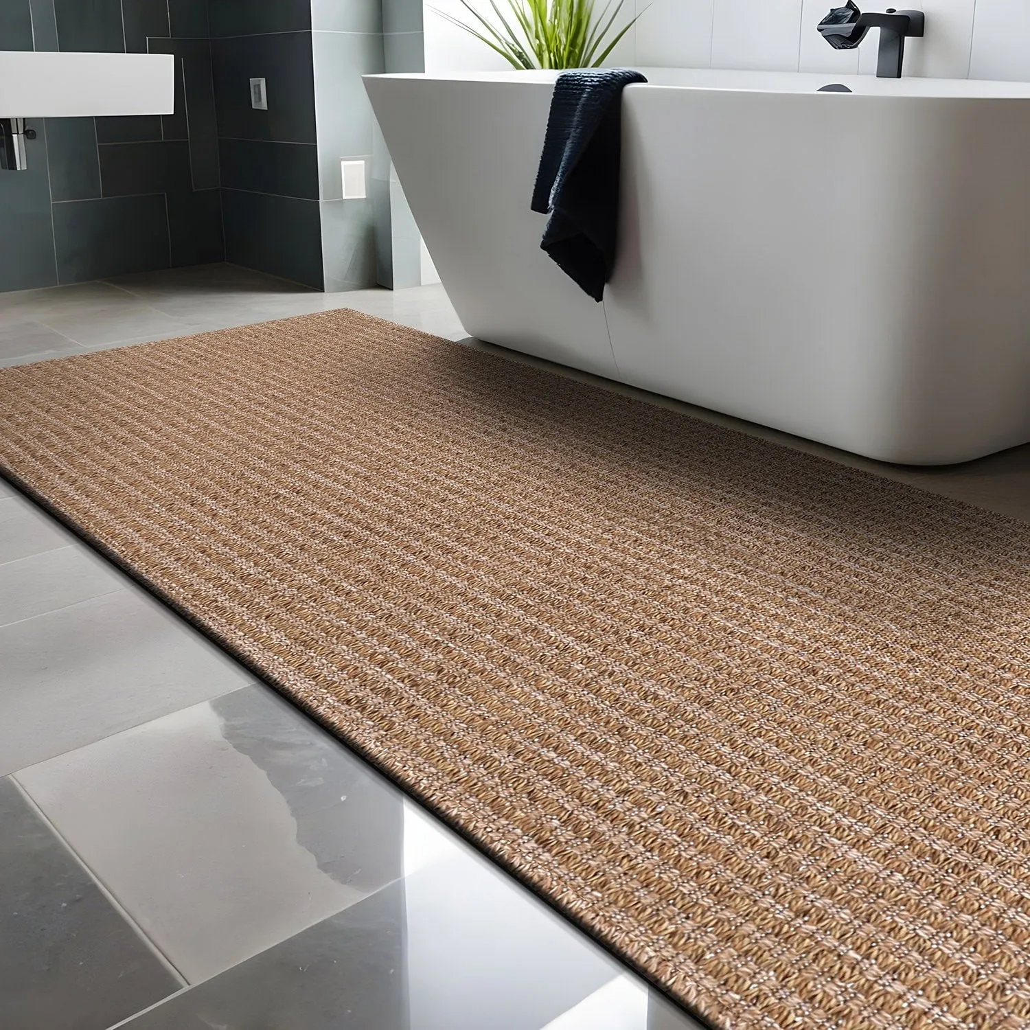 Beverly Rug Easy Clean Non Shedding Jute Rug