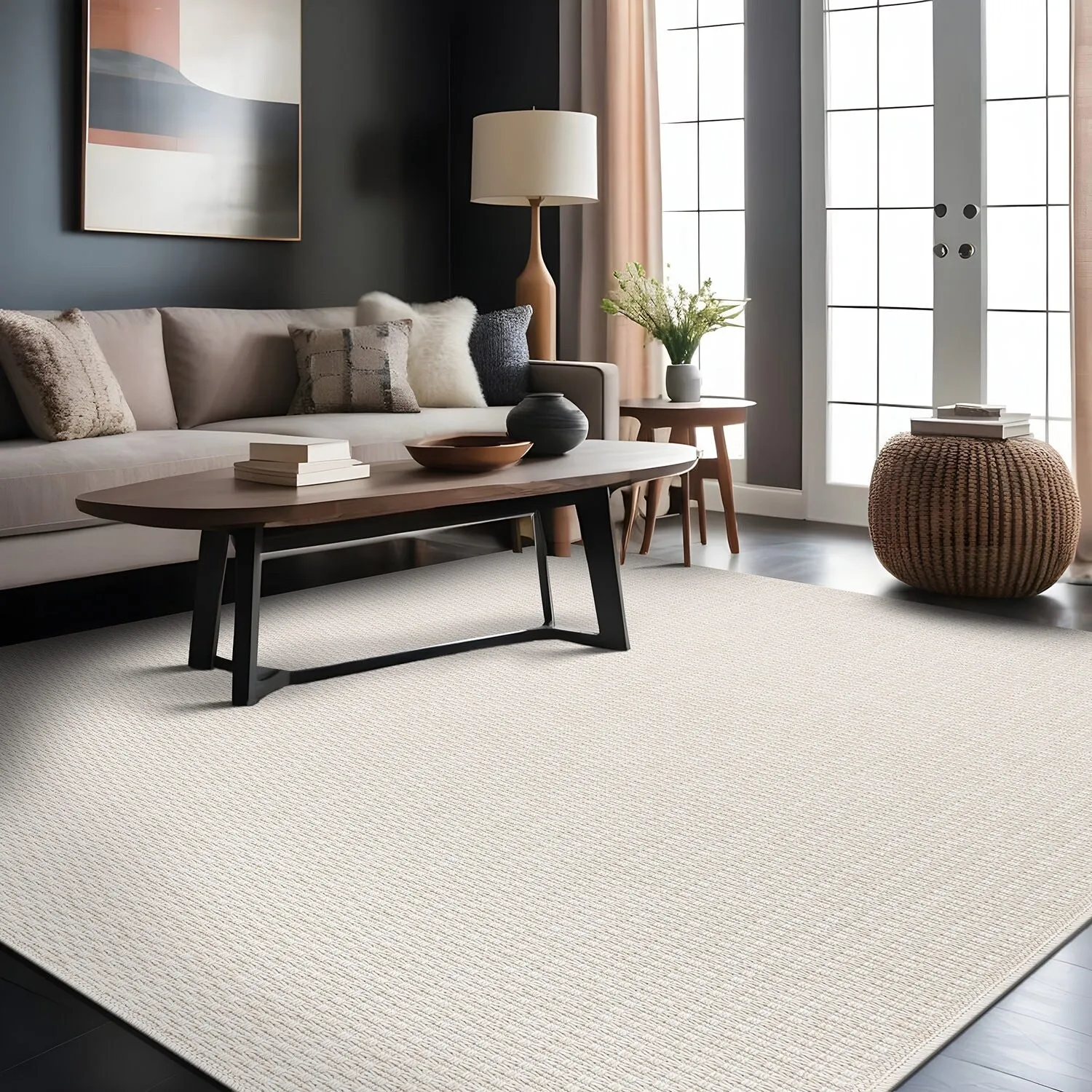 Beverly Rug Easy Clean Non Shedding Jute Rug