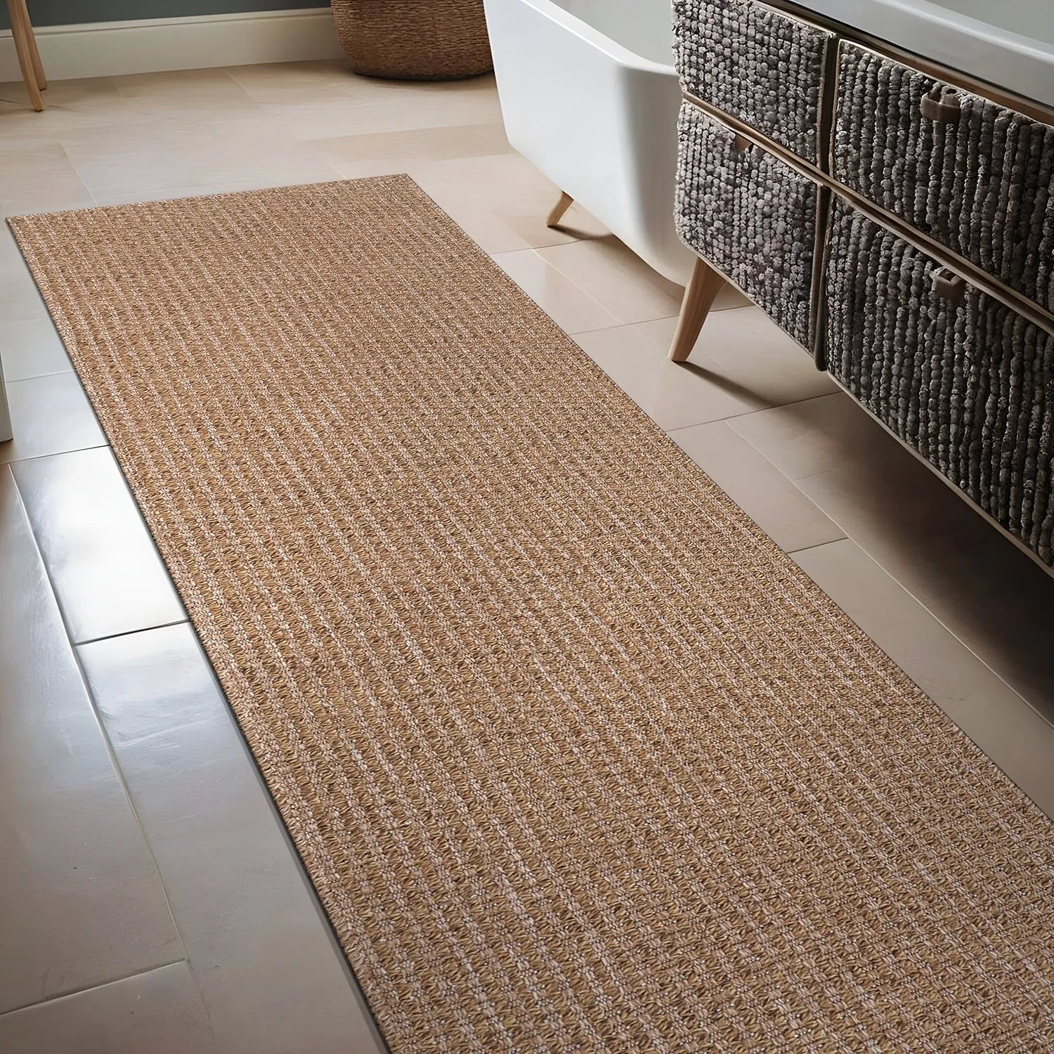 Beverly Rug Easy Clean Non Shedding Jute Rug
