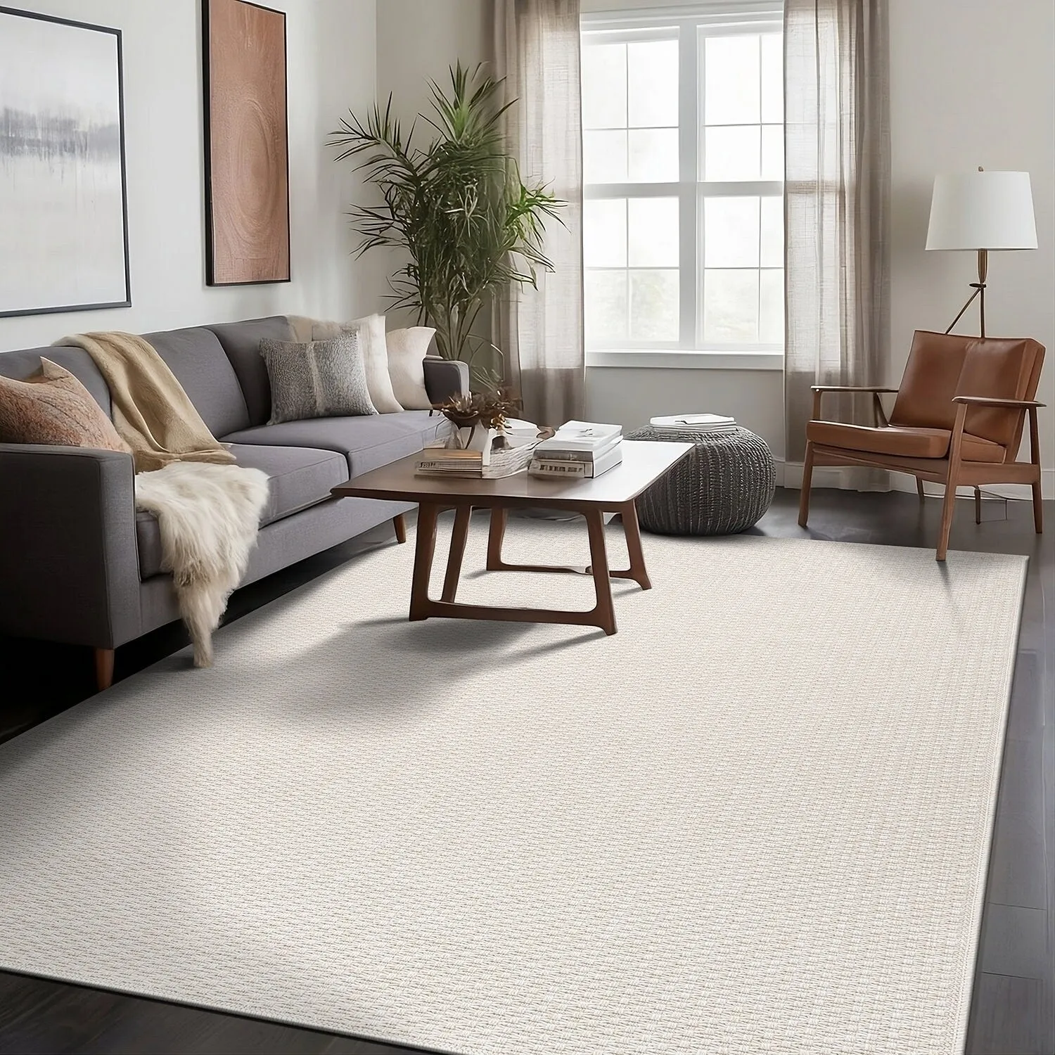 Beverly Rug Easy Clean Non Shedding Jute Rug