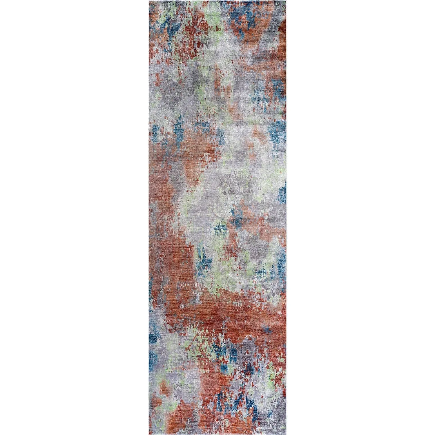 Beverly Rug Queen Abstract Non-Slip Rubber Back Washable Indoor Area Rug