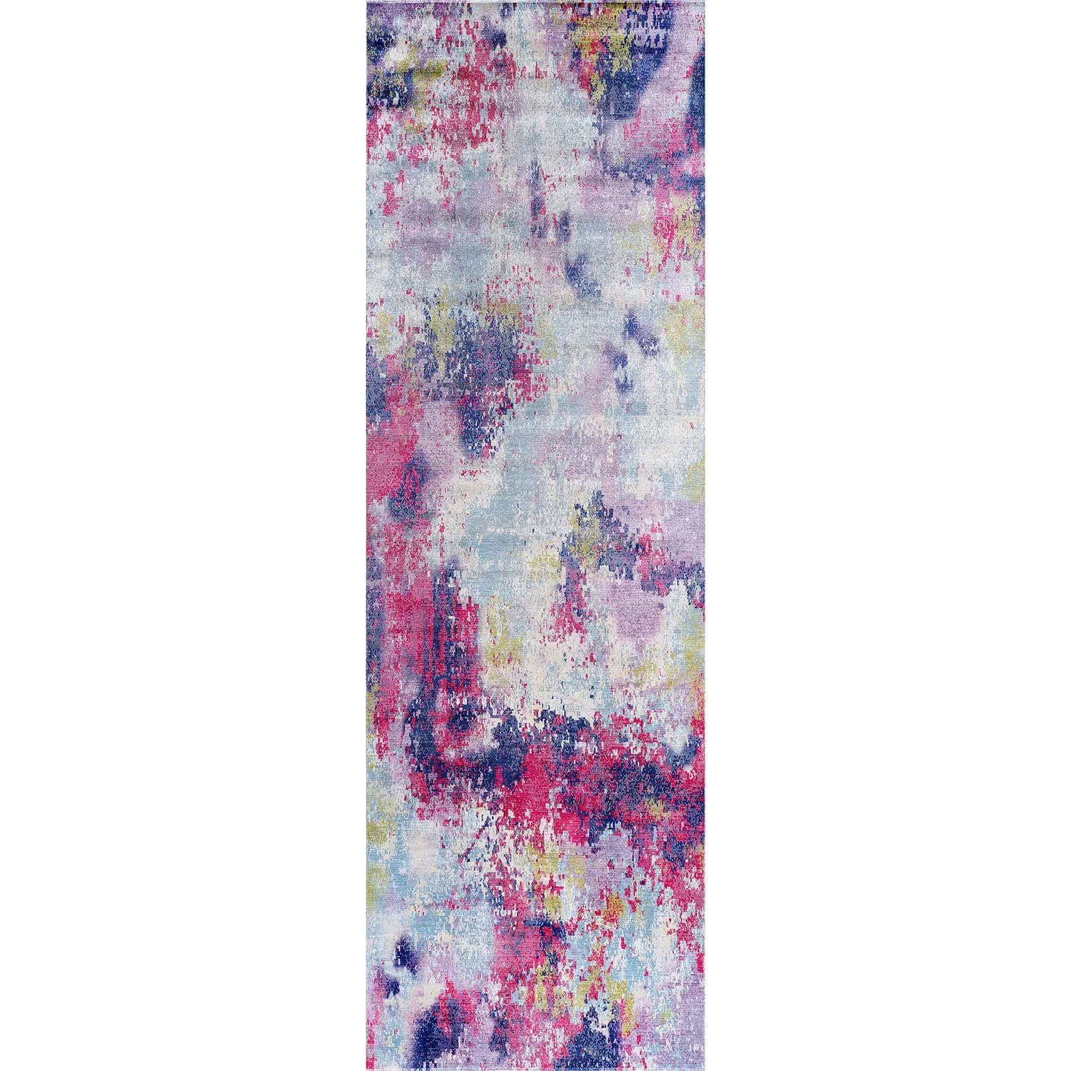 Beverly Rug Queen Abstract Non-Slip Rubber Back Washable Indoor Area Rug