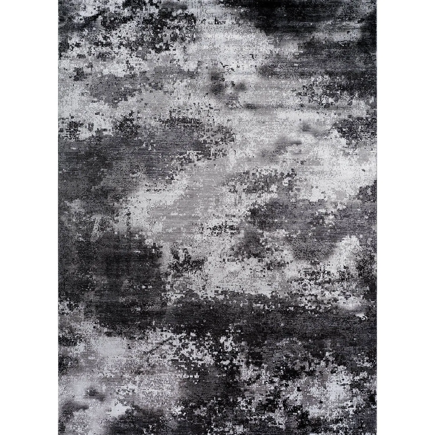 Beverly Rug Queen Abstract Non-Slip Rubber Back Washable Indoor Area Rug