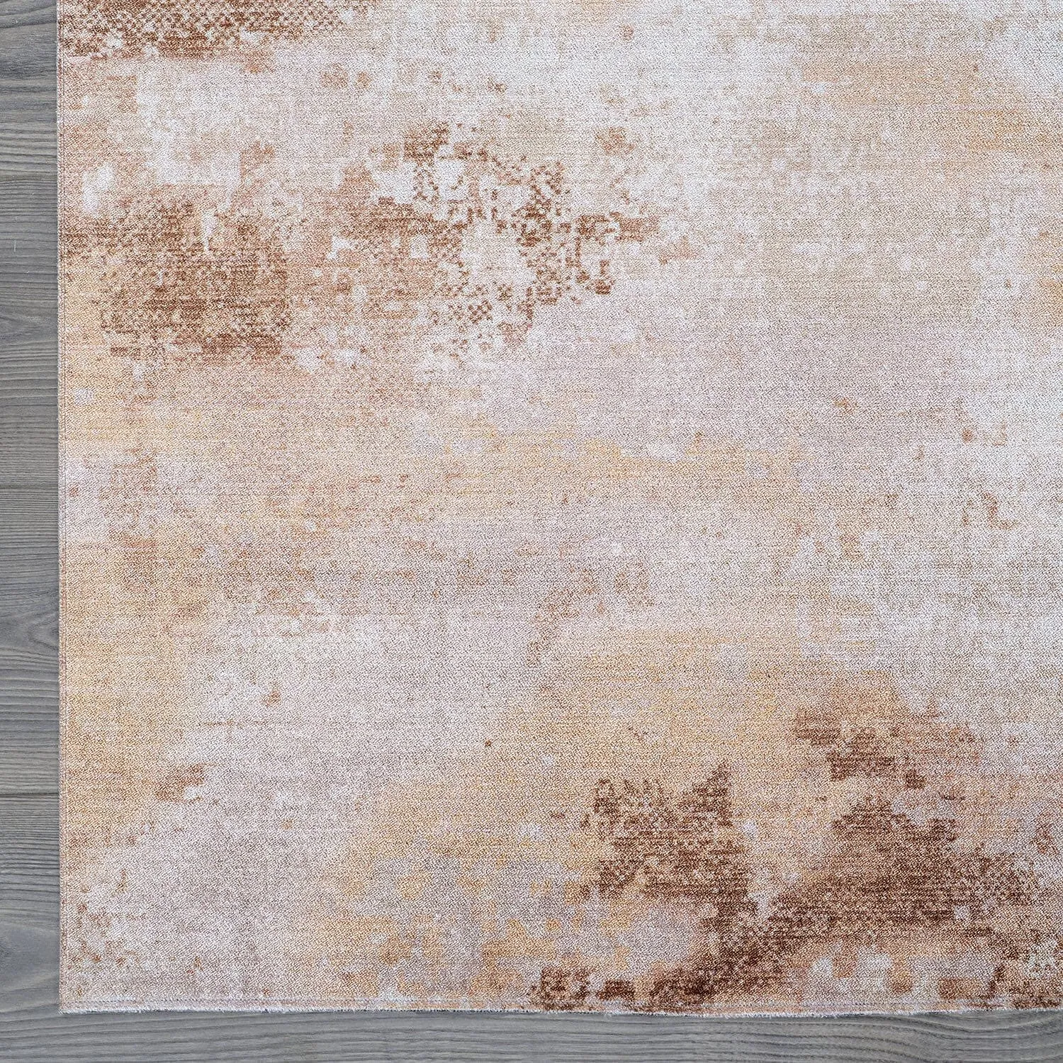 Beverly Rug Queen Abstract Non-Slip Rubber Back Washable Indoor Area Rug