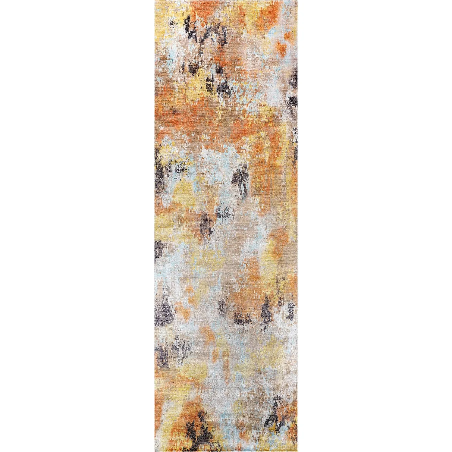Beverly Rug Queen Abstract Non-Slip Rubber Back Washable Indoor Area Rug