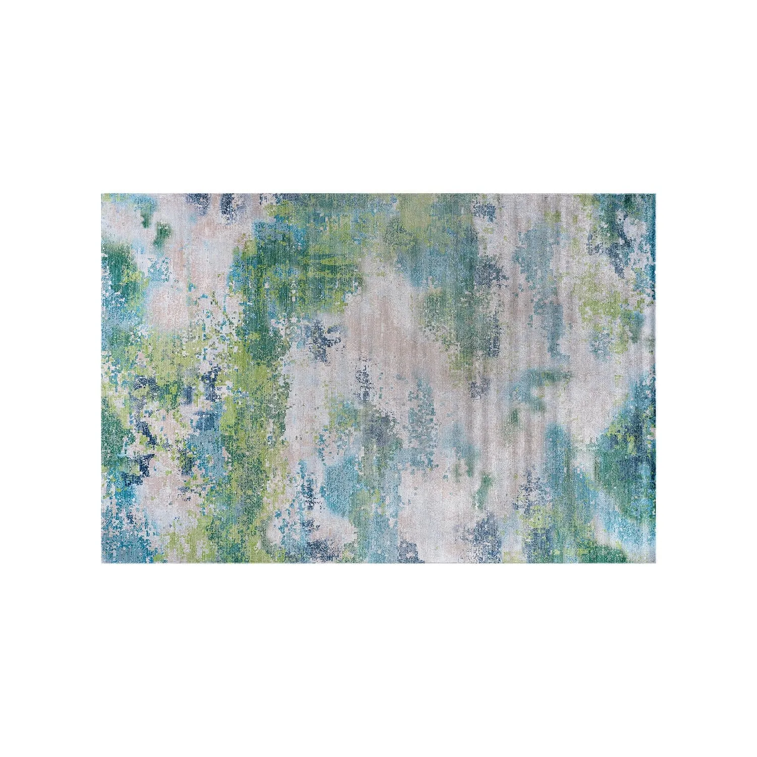 Beverly Rug Queen Abstract Non-Slip Rubber Back Washable Indoor Area Rug