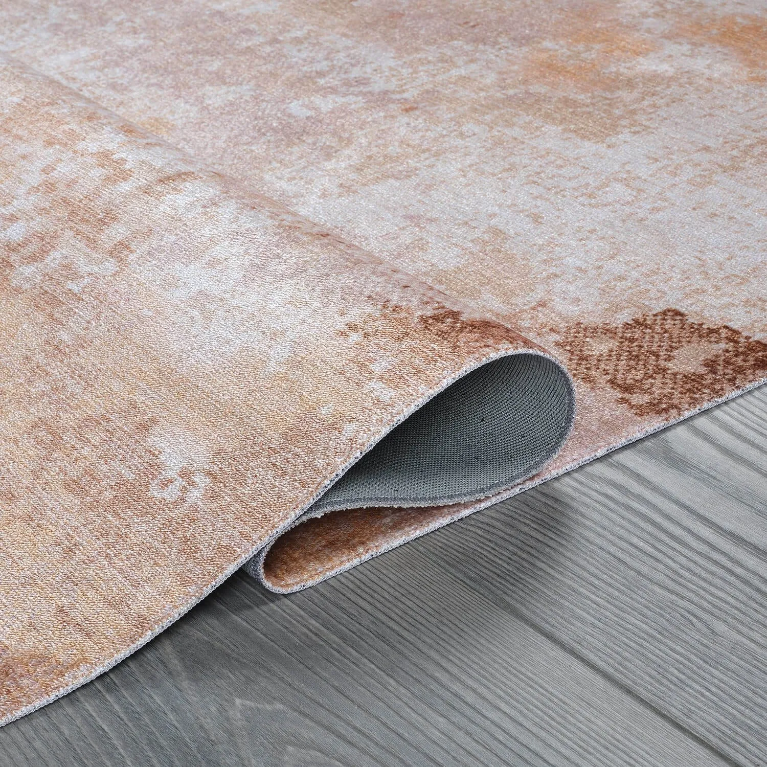 Beverly Rug Queen Abstract Non-Slip Rubber Back Washable Indoor Area Rug