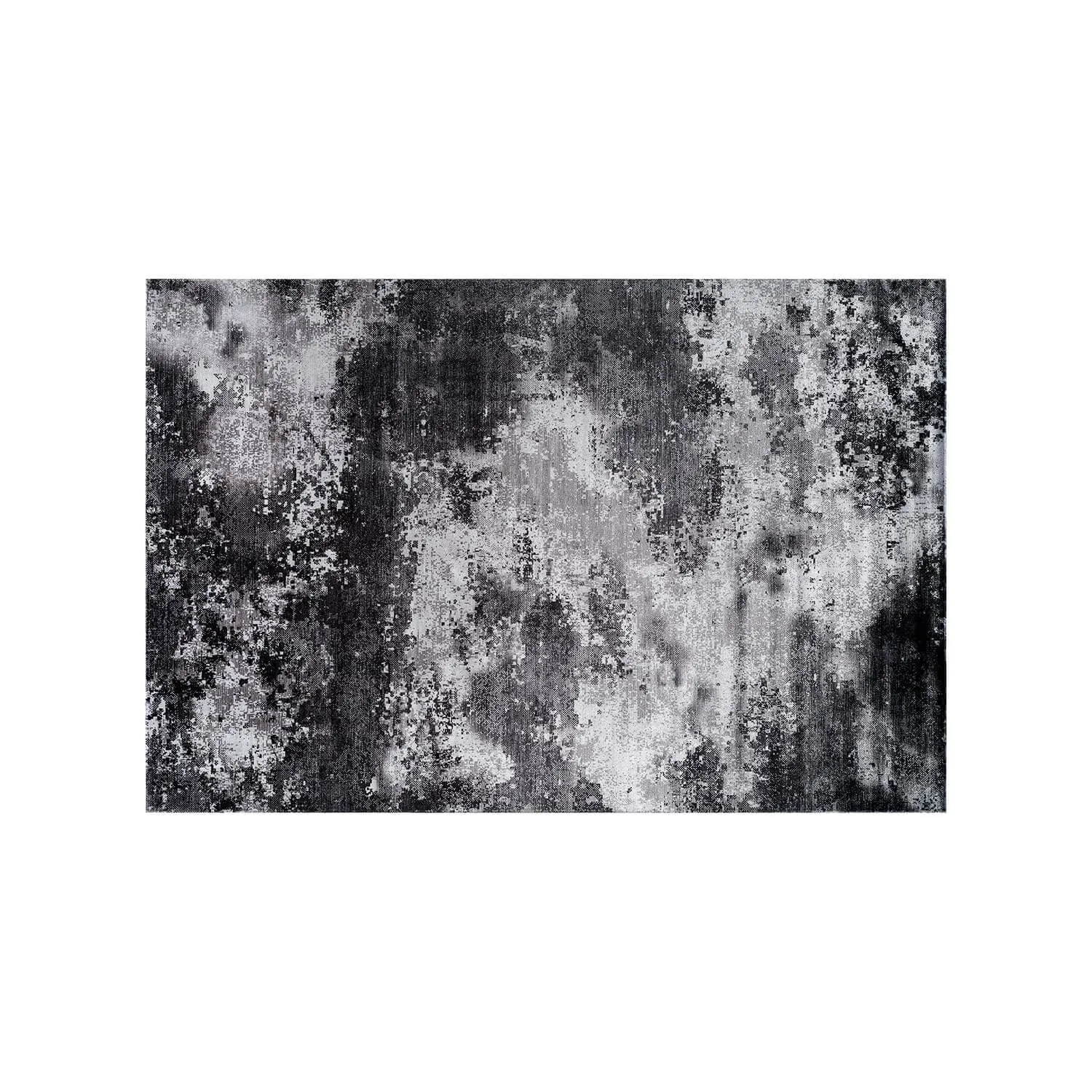 Beverly Rug Queen Abstract Non-Slip Rubber Back Washable Indoor Area Rug