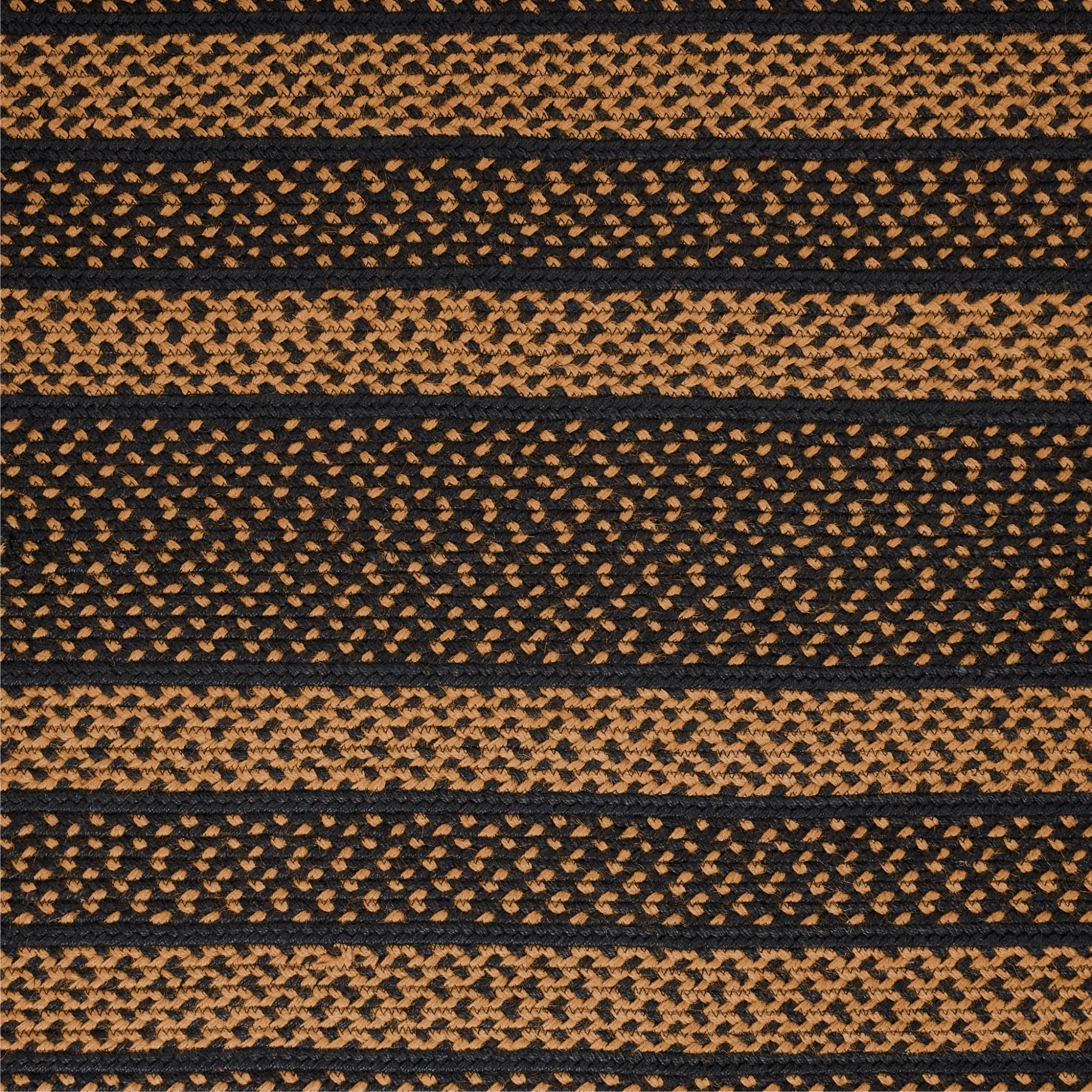 Black & Tan Jute Rug Rect w/ Pad 36x60 - 3' x 5'