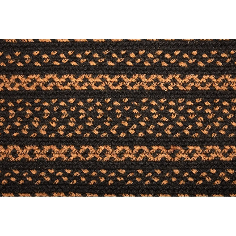 Black Primitive Flooring VHC Farmhouse Stair Tread Jute Rectangle - 8.5x27