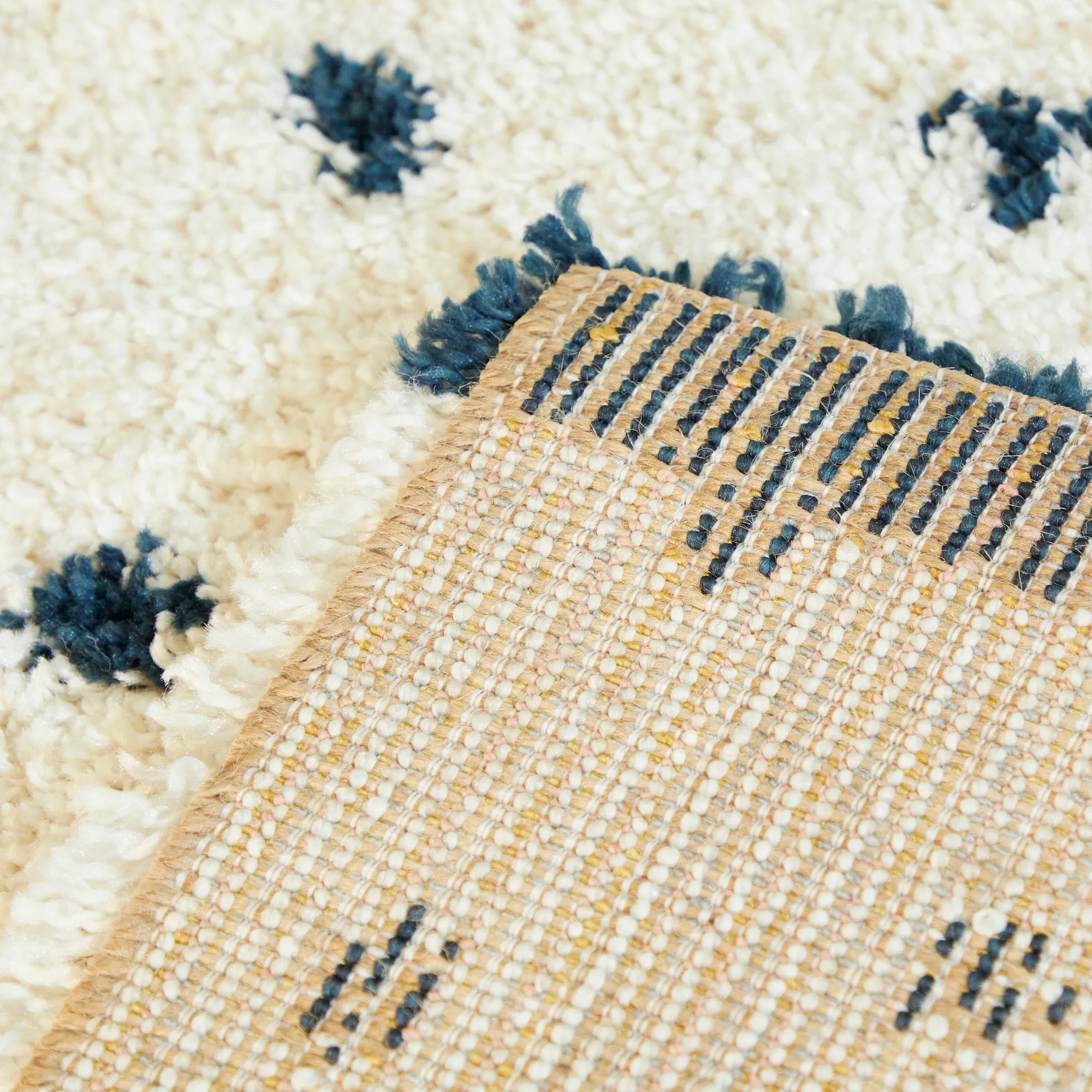 Blume Abstract Polka Dot Shag Area Rug
