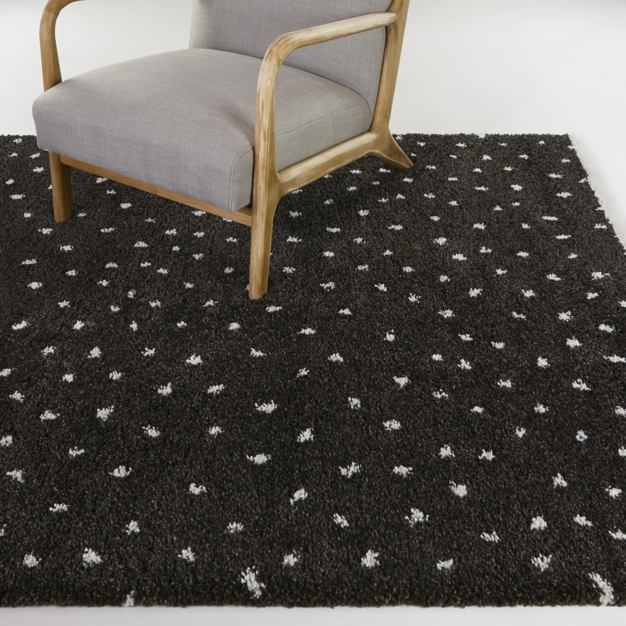 Blume Abstract Polka Dot Shag Area Rug