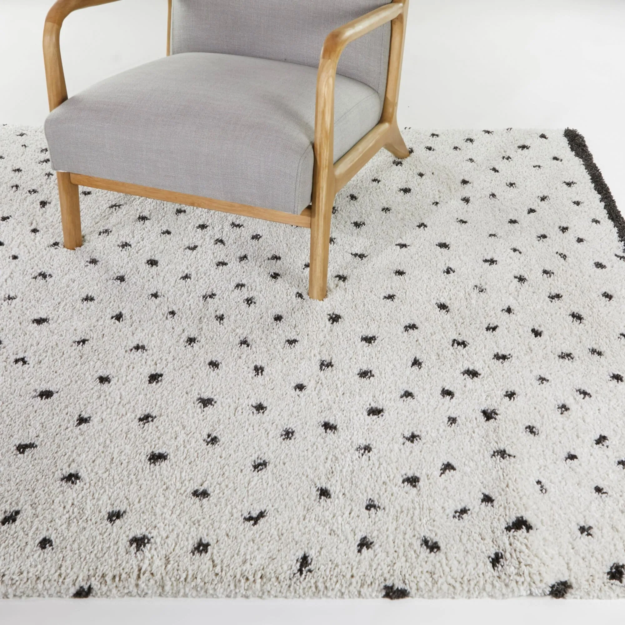 Blume Abstract Polka Dot Shag Area Rug