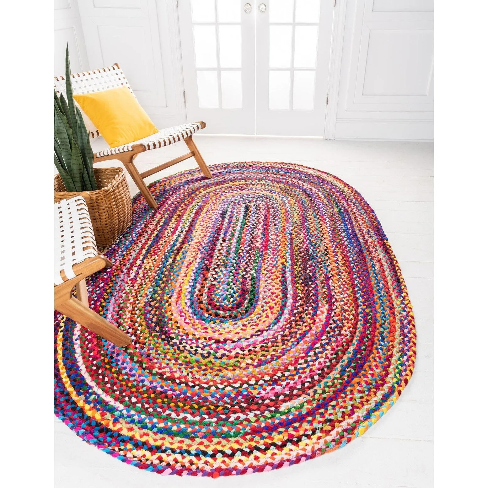 Braided Slin Collection Area Rug
