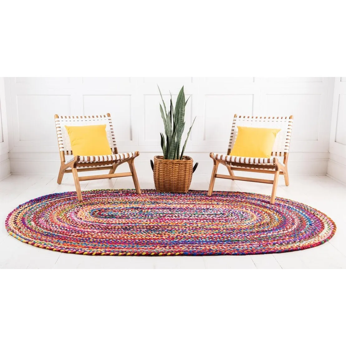 Braided Slin Collection Area Rug
