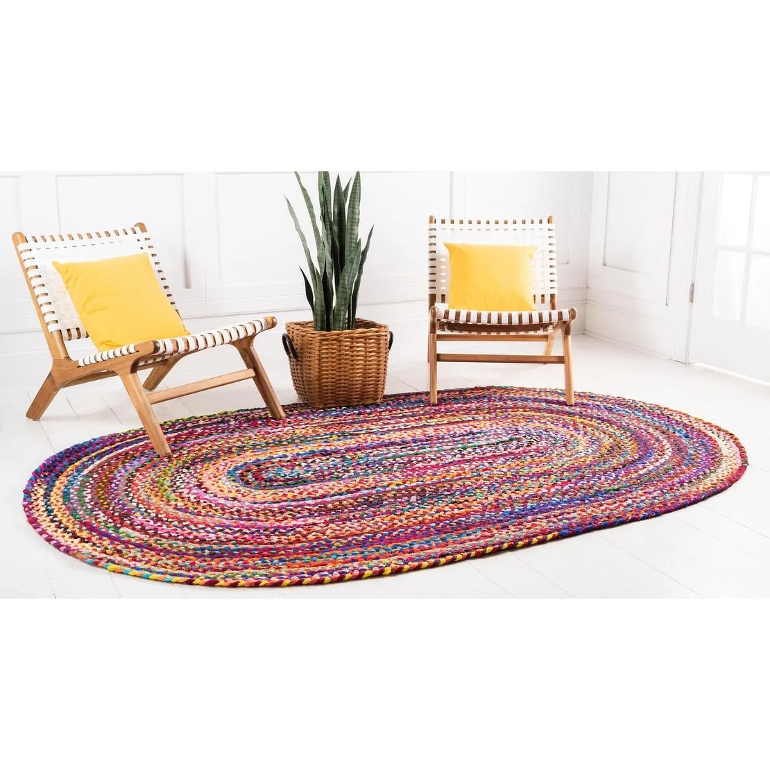 Braided Slin Collection Area Rug