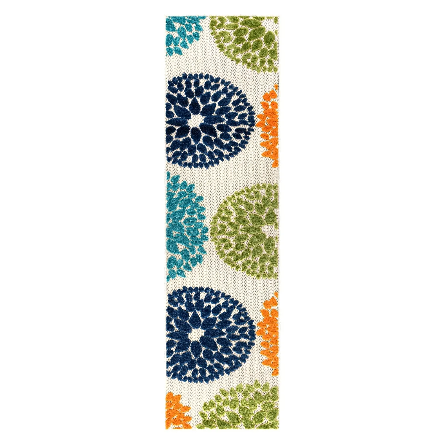 Brescia Modern Floral Circles Indoor/Outdoor Area Rug