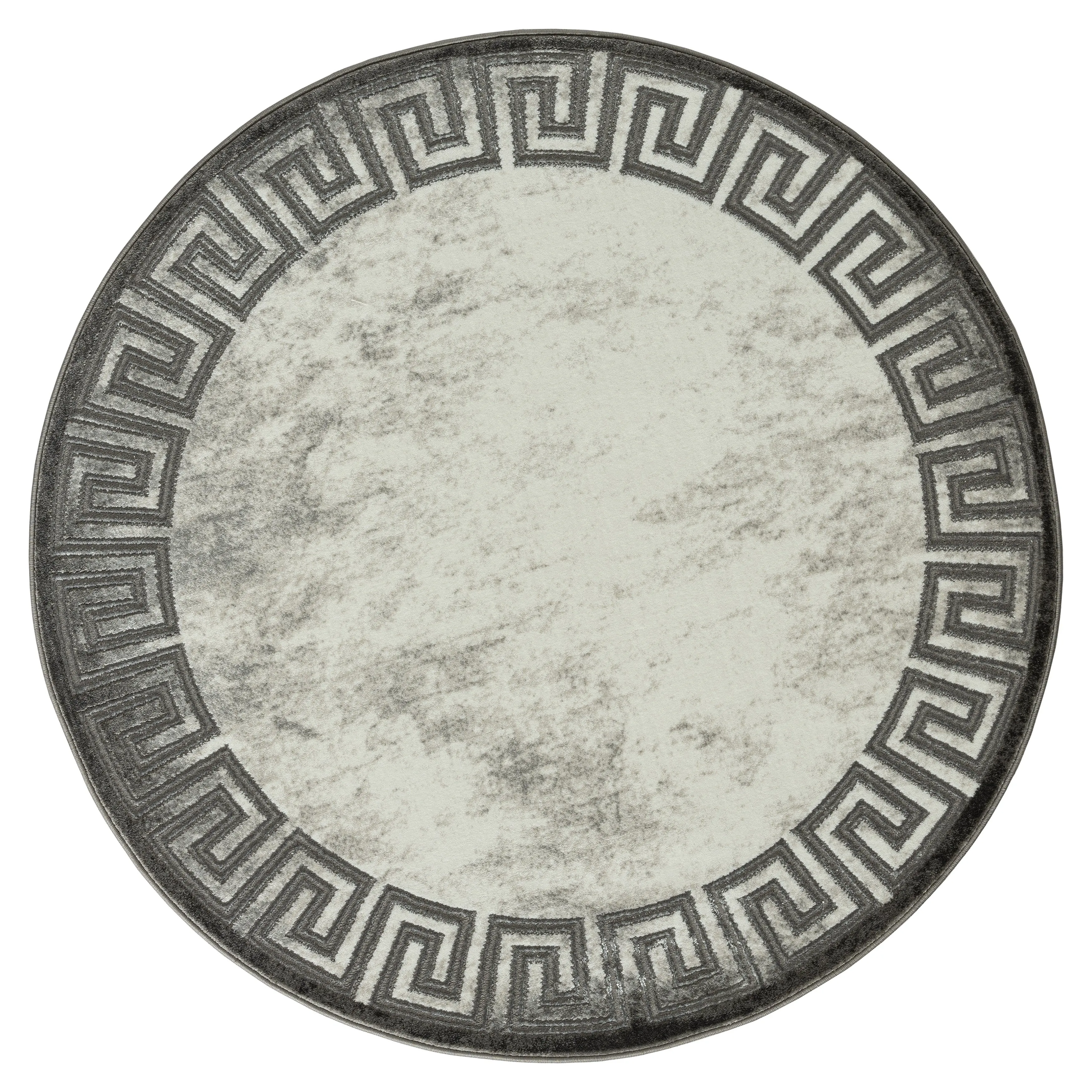 Brooklyn Collection Abstract Border Area Rug
