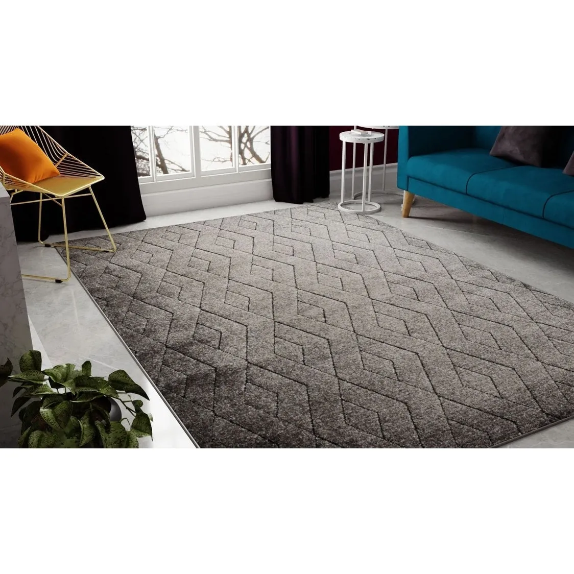 Cadence Geometric Modern Contemporary Rug Rugs America