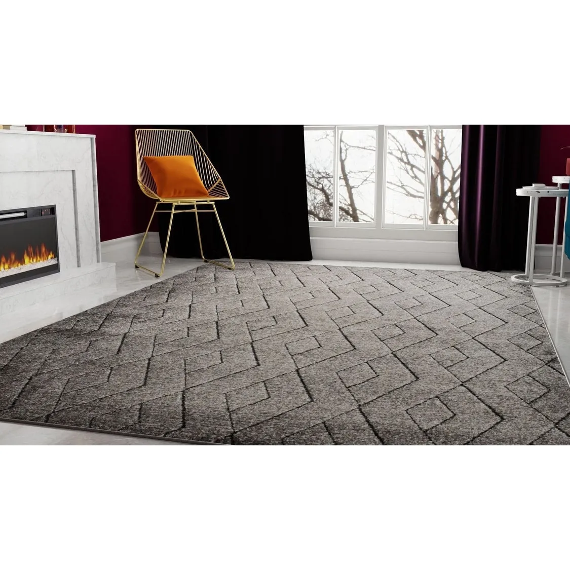 Cadence Geometric Modern Contemporary Rug Rugs America