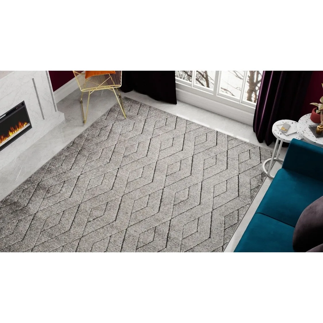 Cadence Geometric Modern Contemporary Rug Rugs America