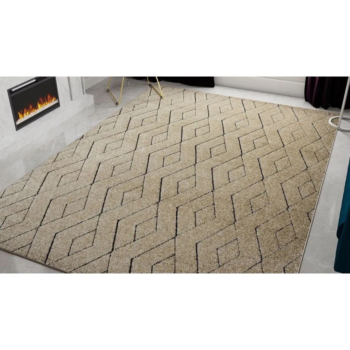 Cadence Geometric Modern Contemporary Rug Rugs America